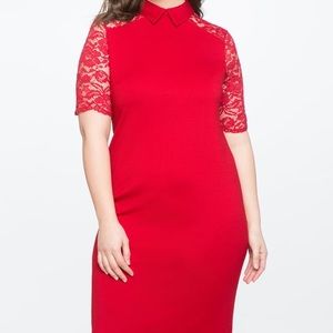 🎁 Eloquii Red Midi Dress